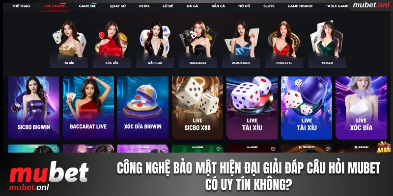 Công nghệ bảo mật hiện đại giải đáp câu hỏi Mubet có uy tín không